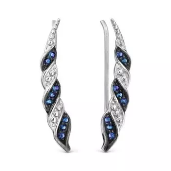 Серьги с сапфирами Линии Любви