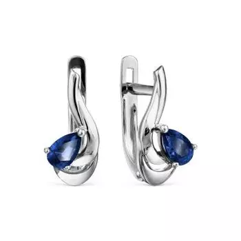 Серьги с сапфирами Линии Любви