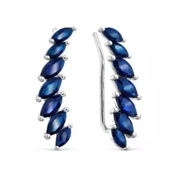 Серьги с сапфирами Линии Любви