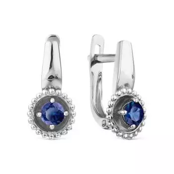 Серьги с сапфирами Линии Любви