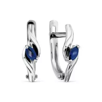 Серьги с сапфирами Линии Любви