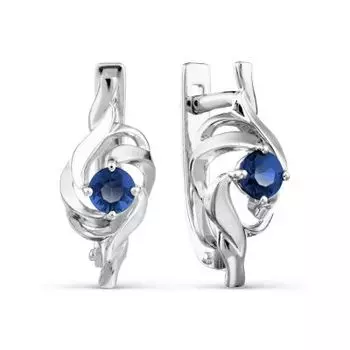 Серьги с сапфирами Линии Любви
