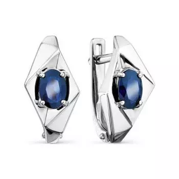 Серьги с сапфирами Линии Любви