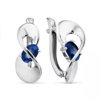 Серьги с сапфирами Линии Любви