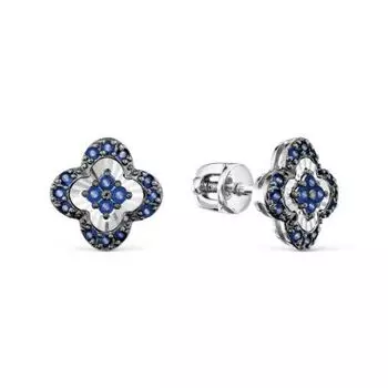 Серьги с сапфирами Линии Любви