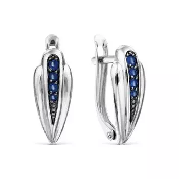 Серьги с сапфирами Линии Любви