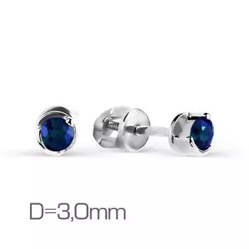 Серьги с сапфирами Линии Любви