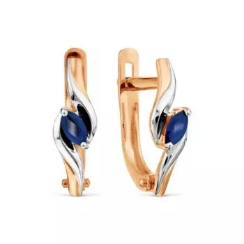 Серьги с сапфирами Линии Любви