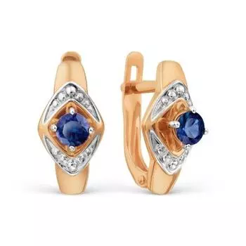 Серьги с сапфирами Линии Любви