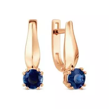 Серьги с сапфирами Линии Любви