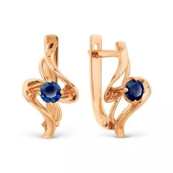 Серьги с сапфирами Линии Любви
