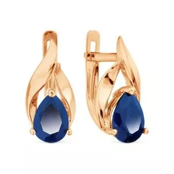 Серьги с сапфирами Линии Любви