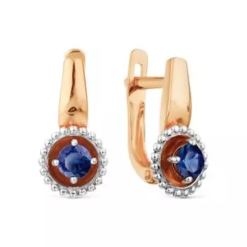 Серьги с сапфирами Линии Любви