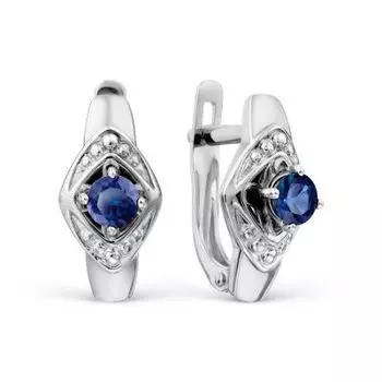 Серьги с сапфирами Линии Любви