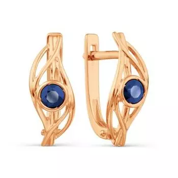 Серьги с сапфирами Линии Любви