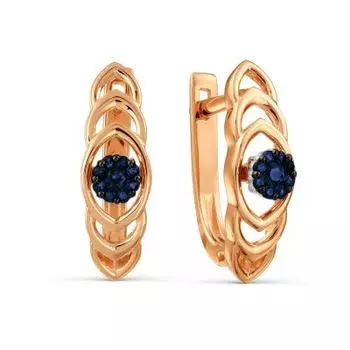 Серьги с сапфирами Линии Любви