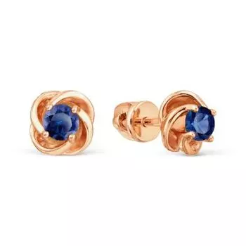 Серьги с сапфирами Линии Любви