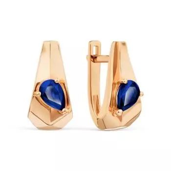 Серьги с сапфирами Линии Любви