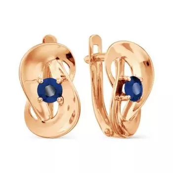 Серьги с сапфирами Линии Любви