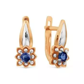 Серьги с сапфирами Линии Любви