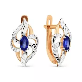 Серьги с сапфирами Линии Любви
