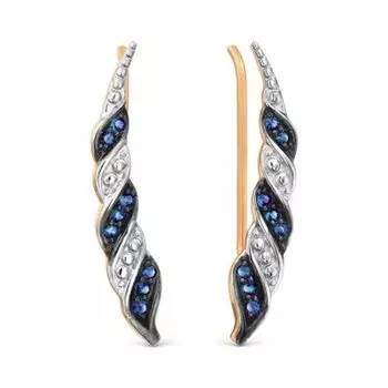 Серьги с сапфирами Линии Любви