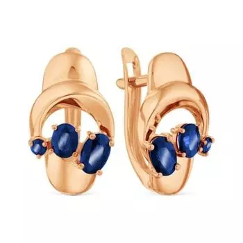 Серьги с сапфирами Линии Любви