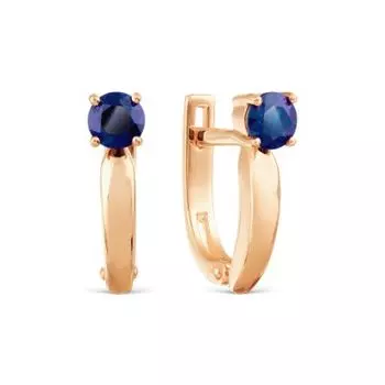 Серьги с сапфирами Линии Любви