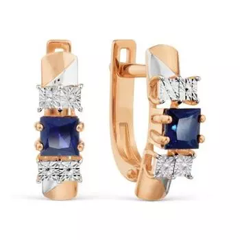 Серьги с сапфирами Линии Любви