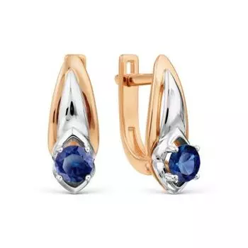 Серьги с сапфирами Линии Любви