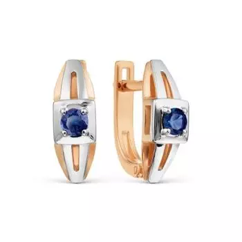 Серьги с сапфирами Линии Любви