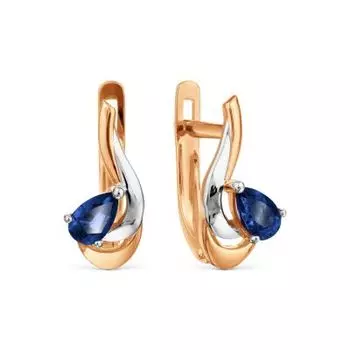 Серьги с сапфирами Линии Любви