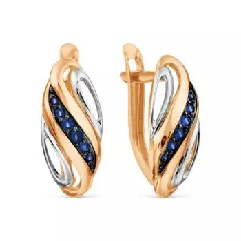 Серьги с сапфирами Линии Любви