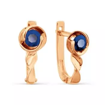 Серьги с сапфирами Линии Любви