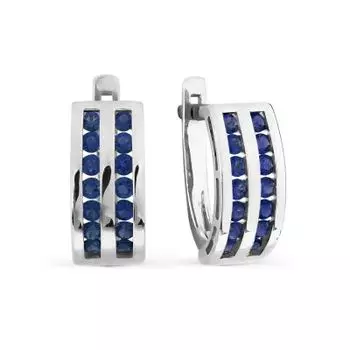 Серьги с сапфирами Линии Любви