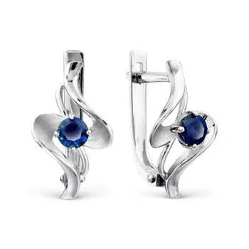 Серьги с сапфирами Линии Любви