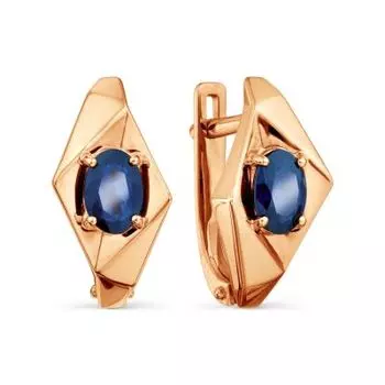 Серьги с сапфирами Линии Любви