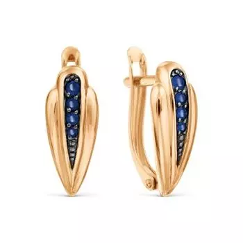 Серьги с сапфирами Линии Любви