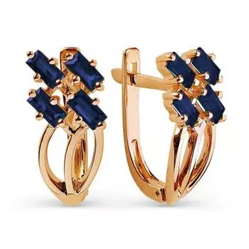 Серьги с сапфирами Линии Любви