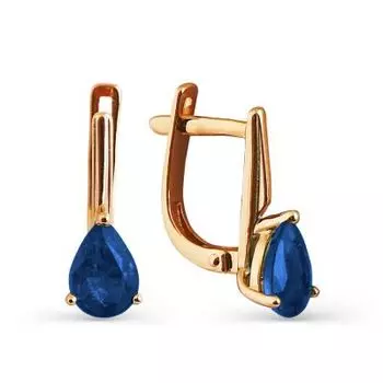 Серьги с сапфирами Линии Любви