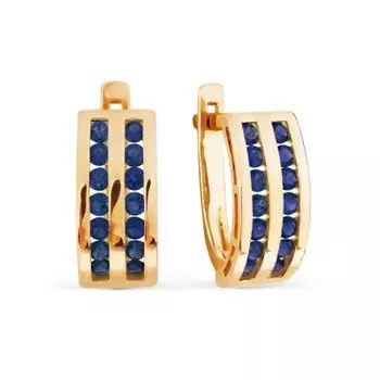 Серьги с сапфирами Линии Любви