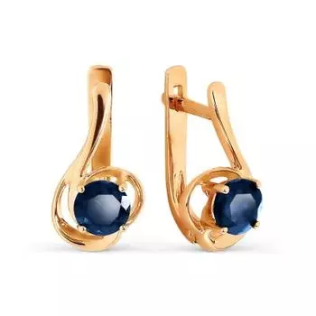 Серьги с сапфирами Линии Любви