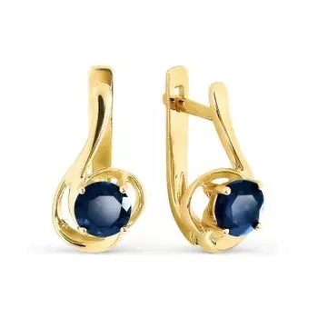Серьги с сапфирами Линии Любви