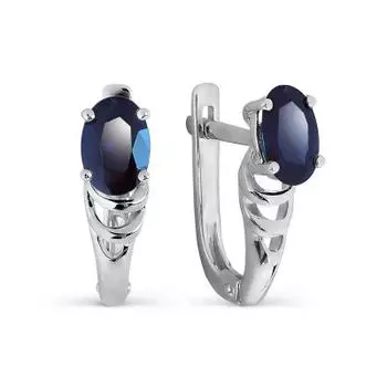 Серьги с сапфирами Линии Любви