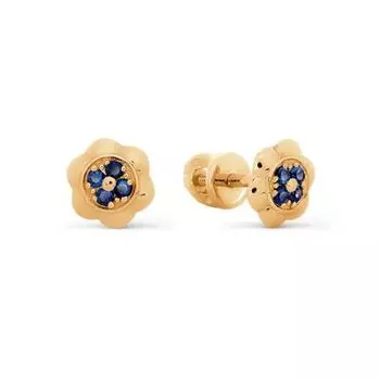 Серьги с сапфирами Линии Любви