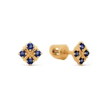 Серьги с сапфирами Линии Любви