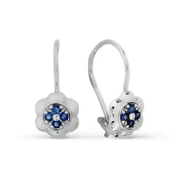 Серьги с сапфирами Линии Любви