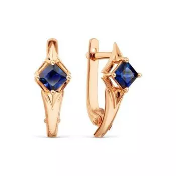 Серьги с сапфирами Линии Любви