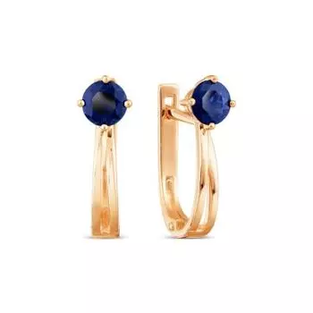 Серьги с сапфирами Линии Любви