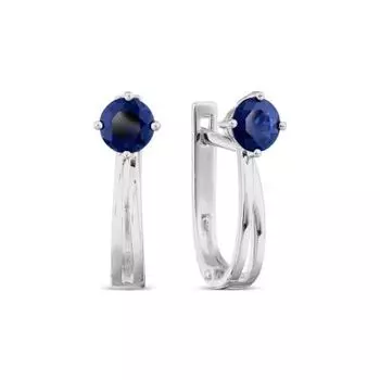 Серьги с сапфирами Линии Любви